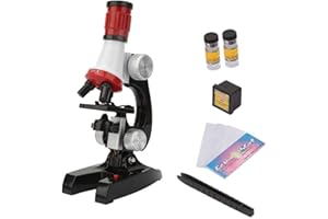 Hilitand Microscopio per Bambini Mini microscopio Composto principiante per Principianti con Kit Accessori Kit didattico per Bambini in età prescolare Kit didattico