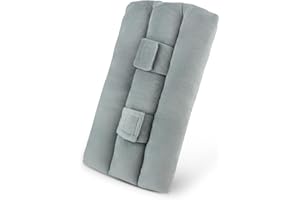 UIHRLM Adjustable Seat Belt Mastectomy Pillow, Lightweight Post Surgery Recovery Support Cushion Pad for Hysterectomy Heart C-Section Chest Protect while Driving, Sitting & Sleeping Relief (Grey)