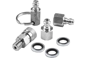 JOYOUSMALL Cet adaptateur de raccord rapide en acier inoxydable est adapté à tous vos besoins d'air PCP à 1/8 pour la taille BSPP