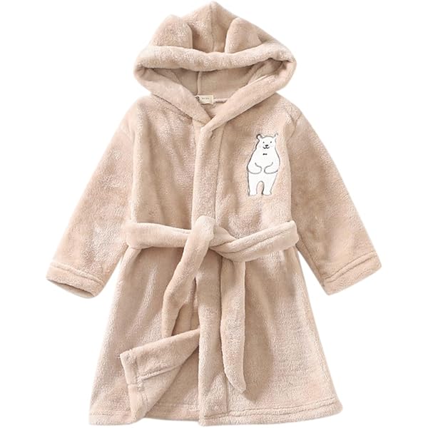 LZPCarra Kinderbademantel Für Mädchen & Jungen - Kuscheliger Kapuzen-Bathrobe Als Saunamantel & Morgenmantel