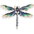 Lovely Blue Dragonfly Brooch Pin for Men Women Enamel Insect Pin Lapel Pin Large Safety Pin
