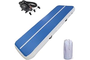 HEYLIFE Gymnastikmatte Tumbling Matten 2M 3M 4M Dicke 4 in 8 Zoll Air Tumble Track Gymnastik Übung Aufblasbare Trainingsmatten Übungsmatten für Gymnastik Geschenk mit Luft Elektrische Pumpe