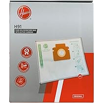 Filtration Micropoussière Sacs Aspirateur Hoover H88 - Lot De 4, Microfibre EPA, Anti-odeurs, Compatible H-ENERGY 500 Sacs Anti Allergies