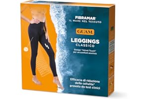 Guam Fibramar Legginsy Classic rozmiar XS-S, uniseks, dla dorosłych, czarne, małe