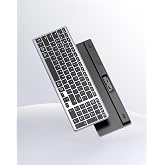 UGREEN Kablosuz Ultra İnce Sessiz Bluetooth İngilizce Q Klavye, Siyah, 15258