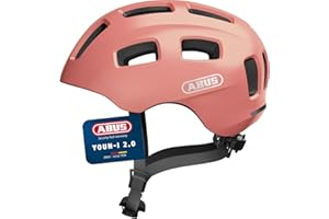ABUS Casque de vélo Youn-I 2.0 - avec lumière pour Enfants, Adolescents et Jeunes Adultes - pour Filles et garçons
