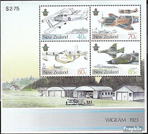 Stamps for collectors: New Zealand block10 (complete.issue.) unmounted mint / never hinged 1987 Aircraft