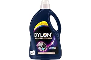 Dylon Black & Dark Detergent (60 Wash Loads), Liquid Laundry Detergent for all Black & Dark Clothes, renewing in every wash with optimal results in 10 washes