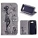 Produktbild Galaxy J3 Prime Hülle, SHUNDA Crystal Bling Diamant Mädchen Prägung Brieftasche Lederhülle PU Flip Wallet Etui Glitzer Tasche Handyhülle für Samsung Galaxy J3 Prime - Grau