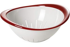 Omada Design Scolapasta in Plastica da 26 cm, Colapasta per Scolare Pasta, Verdure, Frutta, Lavabile in Lavastoviglie, Linea Trendy