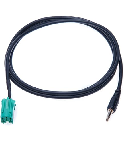 Cavo AUX Per Renault Clio, Megane, Laguna - Ingresso Audio 3.5mm Per IPod/iPhone/MP3