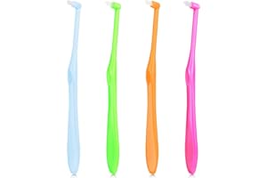 Ouligay Szczoteczka do zębów Tuft Tufted Brush End-Tuft Interspace szczoteczki do zębów, pojedyncze, kompaktowe, międzyzębowe, miękkie wykończenie, do ortodontycznych aparatów ortodontycznych