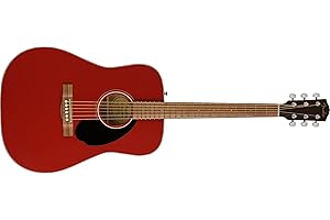 Fender FSR CD-60 Dreadnought V3 Akustikgitarre in Kirsche mit Walnussgriffbrett, ideal für Anfänger.
