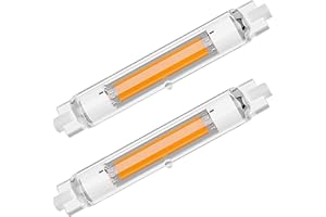 MZIEIU R7S LED 118mm Dimmerabile, Lampadine LED R7S COB 30W Equivalente a 300W Lampada Alogena,Nessun Sfarfallio Lampada LED,Bianco Caldo 3000K 3000LM,Illuminazione Fascio 360°,AC 220-240V,Confezione da 2
