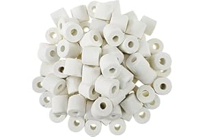 MUYYIKA Accesorios de filtro de acuario para filtro de acuario, anillos de cerámica, filtros biológicos, anillos de cerámica, bolas orgánicas, filtro poroso, bola bioquímica