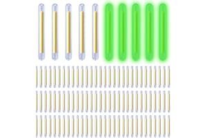 KSJEHW Baton Lumineux, 100 Stück Baton Lumineux Fluorescent, Glow Sticks, Flotteur Lumineux, Peche Accessoires, Durable, Lumineux, Für Peche Nocturne, 4.5mm