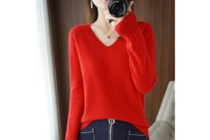 NIAN Autumn Winter Cashmere Sweater Women Keep Warm V-Neck Pullovers Knitting Sweater Fashion Korean Long Sleeve Loose Tops
