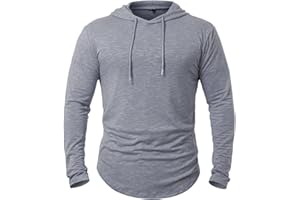 CARWORNIC Męska bluza z kapturem z długim rękawem, koszulka sportowa dla mężczyzn, czarno-biała, bluza outdoorowa z kapturem