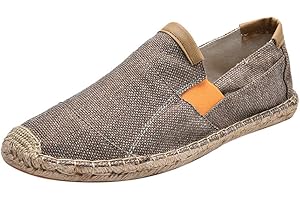 FRAUIT Espadrillas Classiche in Tela Mocassini Uomo Eleganti Estivi Pantofole Ragazzo Chiuse Estive Scarpe Uomini Estive Senza Lacci Loafers Men Scarpe Antinfortunistica Estive Leggere Traspirante