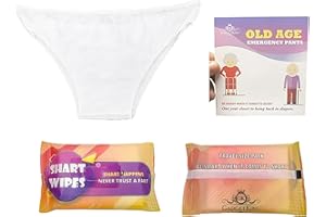 GADGETKING EMERGENCY PANTS SHART WIPES GIFT FOR HIM HER BOYFRIEND ADULT 40TH 50TH 60TH RETIREMENT OLD AGE RUDE FUN FUNNY PRANK BIRTHDAY SECRET SANTA CHRISTMAS STOCKING FILLER LADIES GRANDDAD WIFE HUSBAND PRESENT