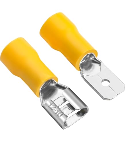 Dresselhaus 100 Connettori Elettrici Isolati A Spina Piatta – 6,3x0,8 Mm – Rosso