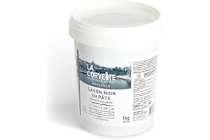 La Corvette Savon Noir en Pâte à l'Huile de Lin Ecocert 1 kg