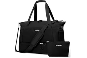 ETRONIK Sac de Sport Voyage Femme, Weekender avec Compartiment à Chaussures & Compartiment Humide, Sport Travel Bag Weekender Femme