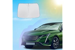 SXCY pour Peugeot 308 SW 2015-2020 Pare-soleil pour Pare-Brise De Voiture, 308 Protection Pare Brise Avant Pare-Soleil Pliant Argent Anti UV, Peugeot 308 2020 Accessoires