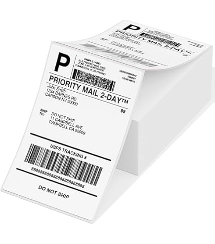 Rotolo 500 Etichette Termiche 100x150 Mm - Bianche, Per Stampanti Zebra GK420D, GX420D, Ideali Per Spedizioni E E-commerce