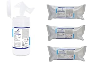 ‎KK Meditrade Medizid® Rapid+ Disinfectant Wipes Set 1 Tin + 3 Refills with 150 Wipes Each