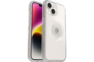 ‎OTTERBOX OtterBox Otter+Pop Etui na iPhone 14/iPhone 13, Wstrząsoodporne, Etui z PopSockets PopGrip, Potrójnie Testowany Zgodnie ze Standardem Wojskowym, Przezroczyste