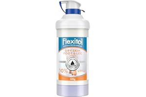 Flexitol Dry Skin Foot & Leg Cream, Clinically Proven to Hydrate Feet and Legs, Quick Absorbing Foot Care, 48H Hydration, Hydrate, Soften, and Moisturise Very Dry Feet and Legs, 10% Urea, 1 x 485g