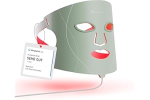 ‎NANOLEAF Nanoleaf LED-Lichttherapie-Gesichtsmaske, 7 gezielte Lichtmodi, tragbare Rotlichtmaske mit NIR-LEDs, hautfreundliches Silikon & Augenschutz, 5-10 Minuten Schnellbehandlung, Infrarot wiederaufladbar