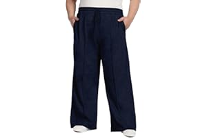 Moon Wood Pantalon Jogging Femme Large Sport Baggy Pantalon Fluide Femme de Training Yoga Décontracté Élastique Taille Haute Pantalons avec Poches Grande Taille