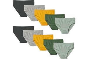 Belvian Boys 10 Pack 100% Cotton Briefs – Soft & Breathable Underwear Knickers, Ages 2 to 16 Years