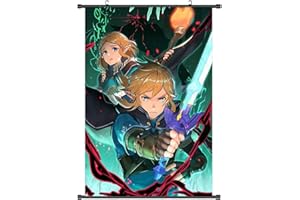 CBOSNF Leyenda de Zelda Póster Decoración de Pared Póster de Colección de Arte de Zelda Decoración de Póster Anime Pintura de Pared para Decoración de Dormitorio 40 x 60cm