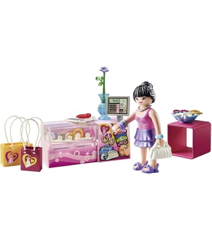 Figurine Playmobil Femme Brune Avec Gilet Rose - Occasion, Très Bon état Général