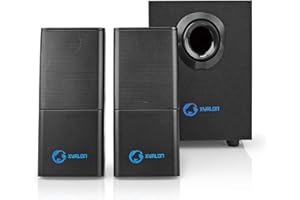 NEDIS Gaming Speakers 2.1 with Subwoofer of 33W for PC and Laptops, with USB and 3.5mm, Black