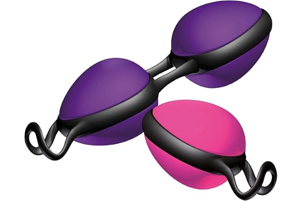 JOYDIVISION Joyballs Secret Set - Boules d'amour Violet/Rose I Boules vaginales pour le fitness du plancher pelvien I Compatible avec les lubrifiants à base d'eau & de silicone