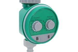 Lwuey Garden Tap Timer, Electronic Water Timer Mechanical Irrigation Watering Sprinkler Automatic System Controller Switch Programmable Micro Drip Irrigating Lawn Single Outlet No Pressure Required