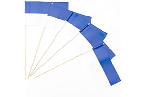 Everflag Papierfähnchen: blau-weiß 500er Packung