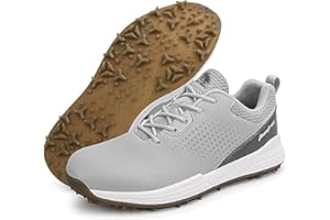 LZQpearl Chaussures De Golf Homme, Baskets De Golf Décontractées Respirantes Antidérapantes,Baskets Classiques pour L'entraînement De Golf, Bottes De Golf Toutes Saisons