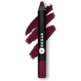 SUGAR Cosmetics Matte as Hell Crayon Lipsticks for Women | Lasts Up To 8+ Hours | Lip Crayon with Sharpener | 2.8gm - 24 Rach