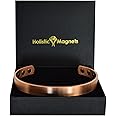 Pure Copper Magnetic Bracelet Men Women Copper Bangle Cuff 6 Neodymium Magnets Unisex Adjustable-CSL