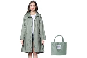 Freiesoldaten Mujeres Impermeable Chubasquero Exterior A Prueba de Viento Ligero Poncho Secado Rápido Impermeable con Capucha