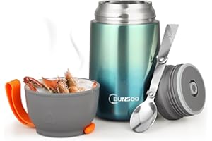 DUNSOO Pojemnik termiczny ze stali nierdzewnej