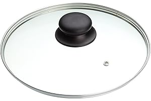 AXEBLINK Kitchen Craft Tempered Glass Replacement Lids for Pans Pots and Casseroles - (14CM) to (36CM) (14 cm)