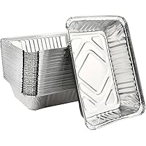 Vassoi Usa E Getta Per Buffet 50 Vassoi Alluminio Rotondi INHEMING - Teglie Forno Monouso 12cm Per Dolci, Grigliate E Cibi Da Asporto Teglie Usa E Getta Forno BBQ