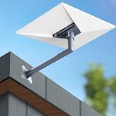 Wall Bracket Compatible with Starlink Standard 4 / 4X | Standard 4 / 4X Bracket with Pole Mount Adapter, Pole Mount Kit Compa