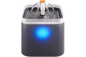 SIMPLYNATURAL NATURAL PET FOOD Dog & Cat Water Fountain for Drinking, Ultra Quiet (25dB) Triple Filter 2.4L Water Fountain Cat Bowl, Pet Water Fountain & Cat Fountain Water Bowl, Water Drinking Fountain UK